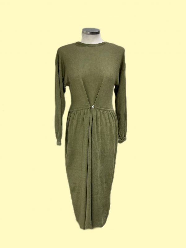 OUTLET VESTIDO PUNTO VERDE OLIVA