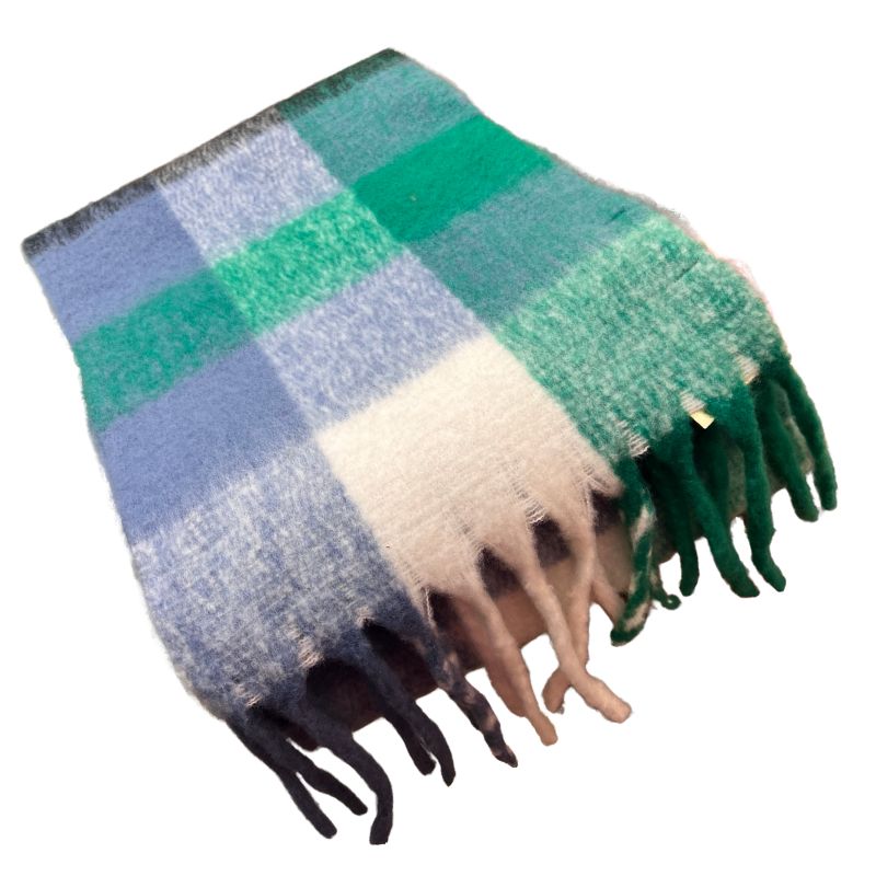 OUTLET BUFANDA CUADROS VERDES-LA FEE MARABOUTEE