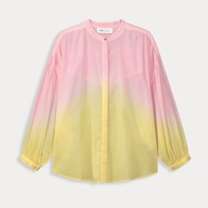 Camisa rosa degradada a amarillo