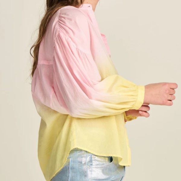Camisa rosa degradada a amarillo - Imagen 5