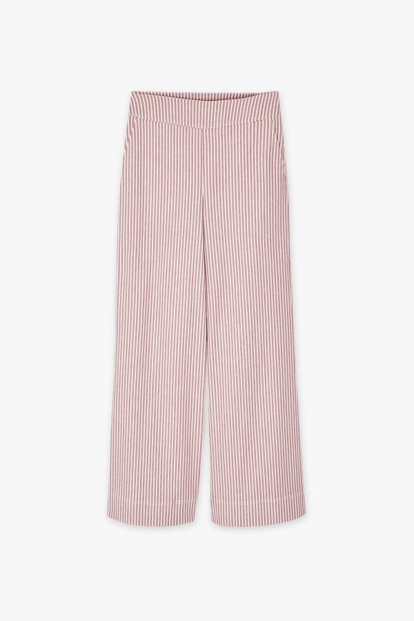 OUTLET PANTALON RAYAS BLANCAS Y ROSAS-POM