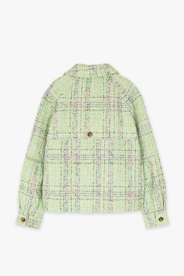 Chaqueta corta tejido chanel verde - Imagen 2
