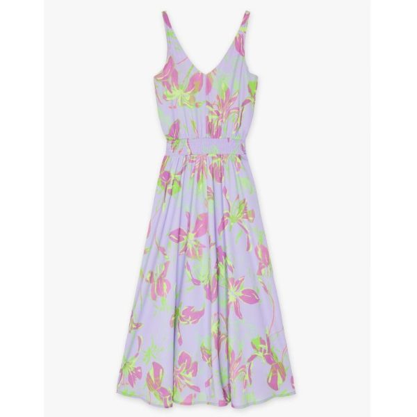 OUTLET VESTIDO MORADO DE FLORES-CKS