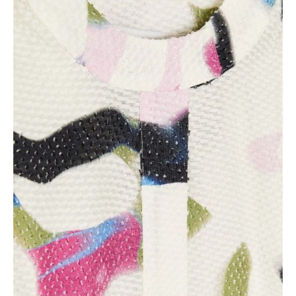 Blusa blanca con manchas multicolor - Imagen 3