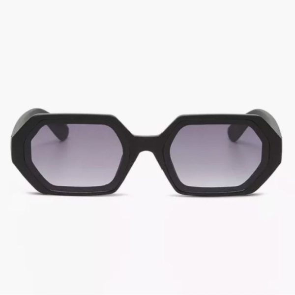 Gafas hexagonales estrechas negras - Imagen 2