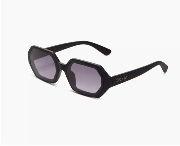 Gafas hexagonales estrechas negras - Imagen 4