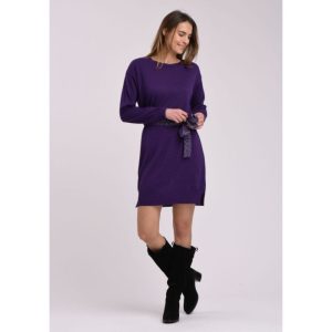 Vestido punto morado
