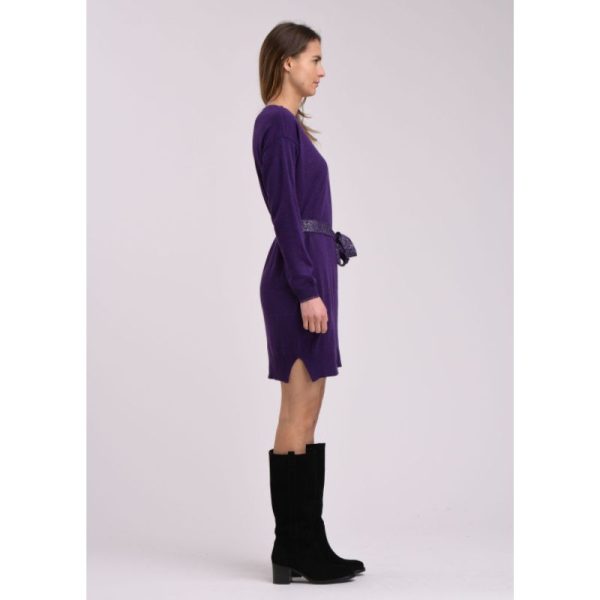 Vestido punto morado - Imagen 4
