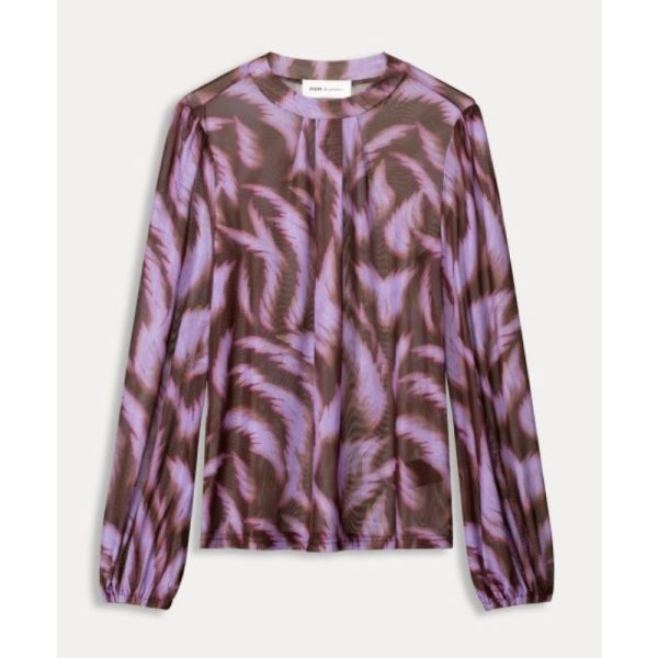Camiseta malla moradas y marrón