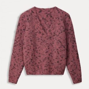 Jersey rosa romántico con motados