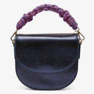 Bolso azul metalizado