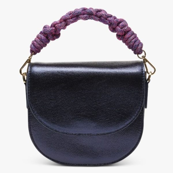 Bolso azul metalizado