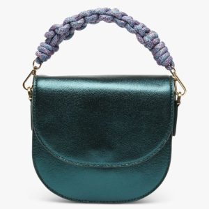 Bolso verde metalizado