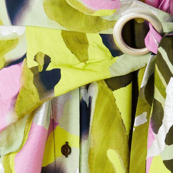 Vestido multicolor verde - Imagen 3