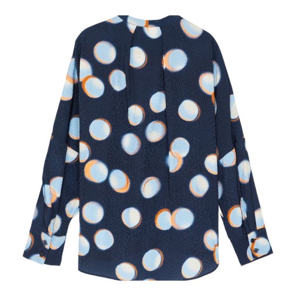 CAMISA AZUL CIRCULOS - Imagen 2