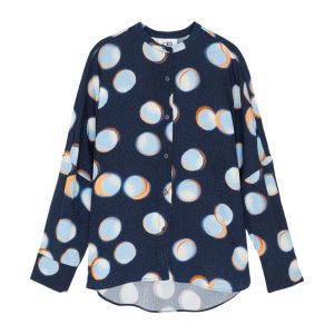 CAMISA AZUL CIRCULOS