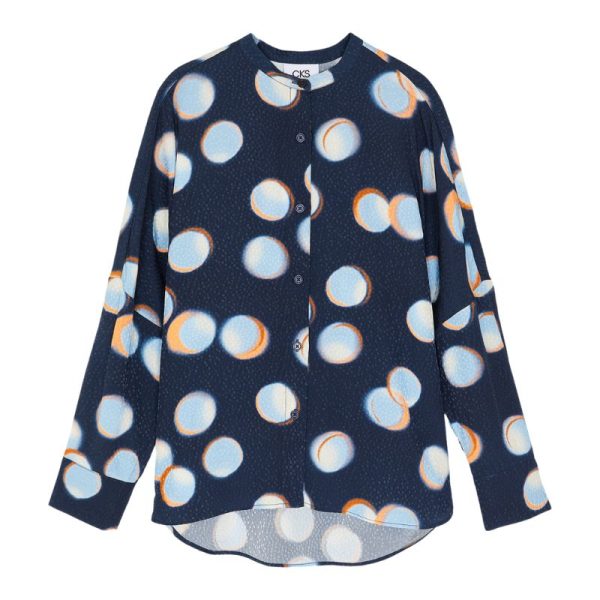 CAMISA AZUL MARINO CIRCULOS