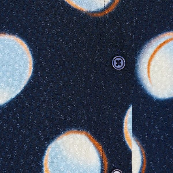 CKS 303284 CAMISA AZUL CIRCULOS