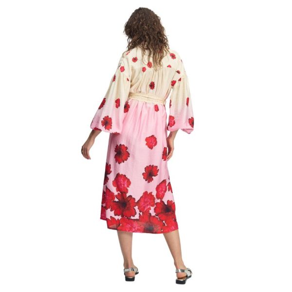 VESTIDO DE FLORES ROJAS - Imagen 6