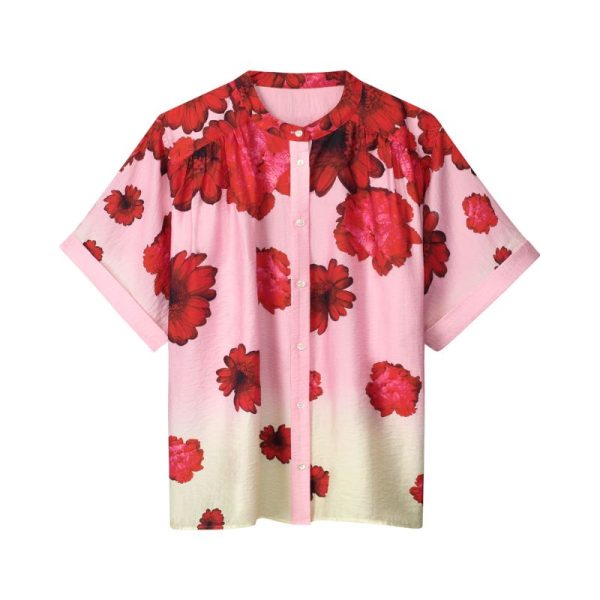 CAMISETA FLORES POM