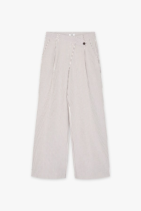 PANTALON BLANCO RAYAS CKS