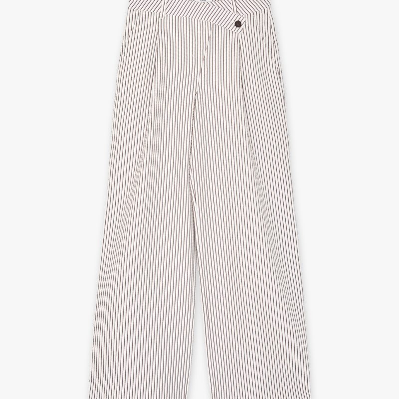 PANTALON BLANCO RAYAS CKS