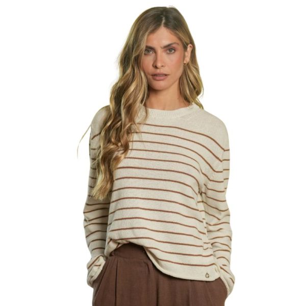 JERSEY BEIGE RAYAS-GUIMANOS - Imagen 4
