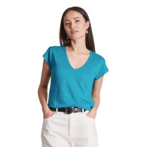 CAMISETA AZUL TURQUESA-LA FÉE MARABOUTÉE