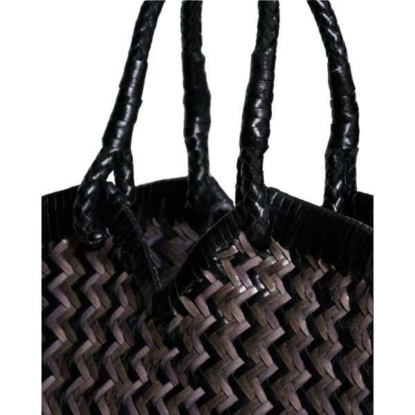 TOTE BAG BICOLOR NEGRO GRIS-VIPERA - Imagen 3