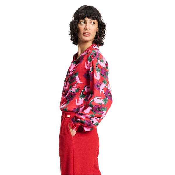 CAMISA ROJA DE GUINDILLAS-POM - Imagen 2