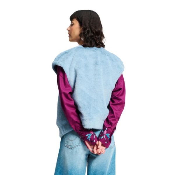 CHALECO PELO AZUL-POM - Imagen 2