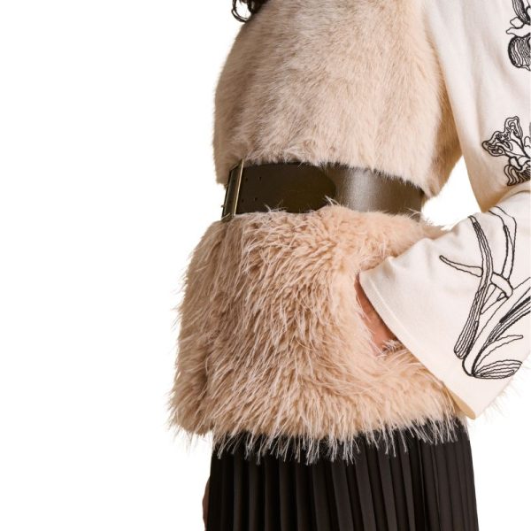 CHALECO PELO BEIGE-LA FEE MARABOUTEE - Imagen 4