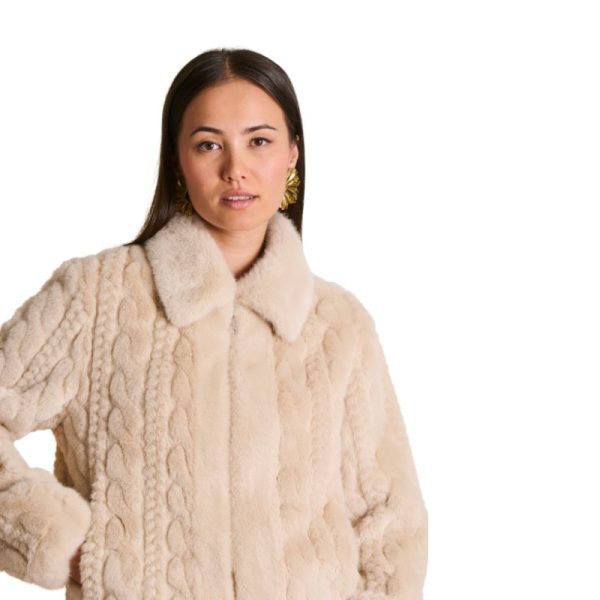 CAZADORA PELO BEIGE-LA FEE MARABOUTEE - Imagen 3