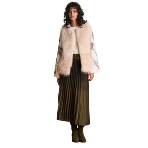 CHALECO PELO BEIGE-LA FEE MARABOUTEE