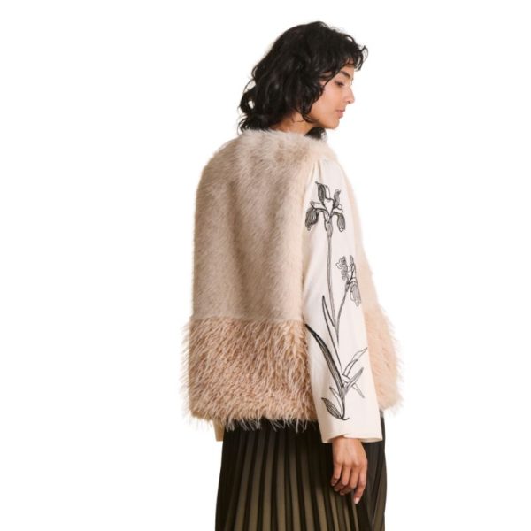 CHALECO PELO BEIGE-LA FEE MARABOUTEE - Imagen 2