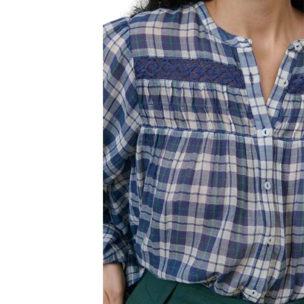 CAMISA AZUL CUADROS-LOUISE MISHA - Imagen 5