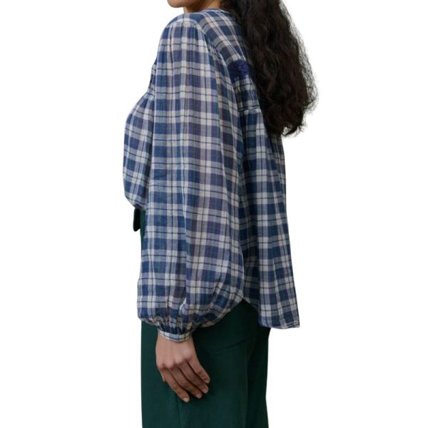 CAMISA AZUL CUADROS-LOUISE MISHA - Imagen 6