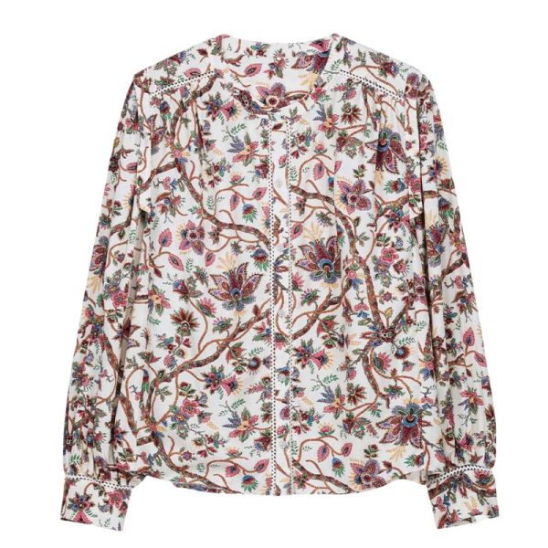 Blusa estampada floral Louise Misha – Estilo bohemio con detalles románticos