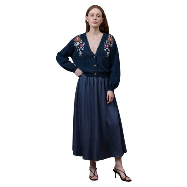 CHAQUETA AZUL BORDADA-LOUISE MISHA - Imagen 3
