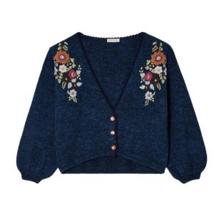 CHAQUETA AZUL BORDADA-LOUISE MISHA