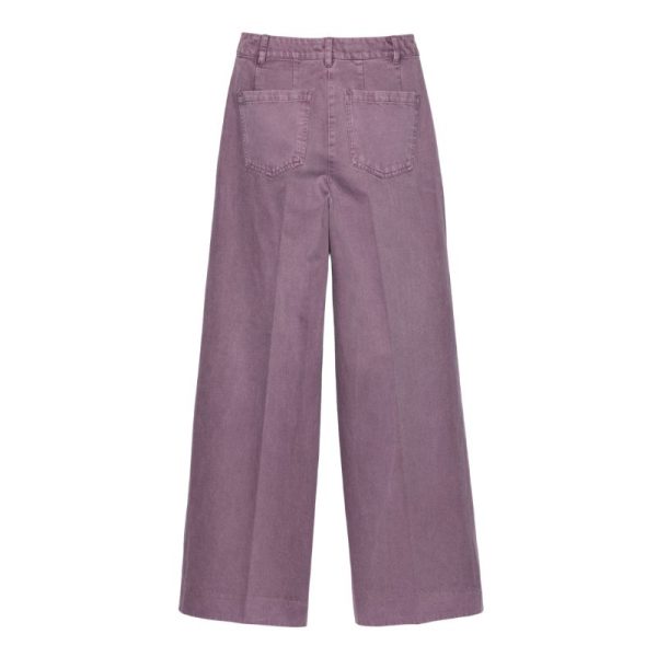 Pantalón vaquero ancho color malva – CKS