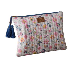 Neceser acolchado floral Louise Misha con borlas – Estilo bohemio chic