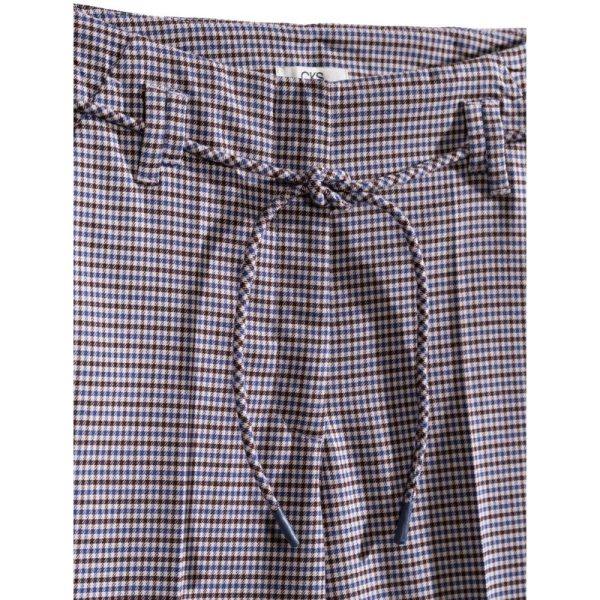 PANTALÓN PATA DE GALLO AZUL-CKS - Imagen 3