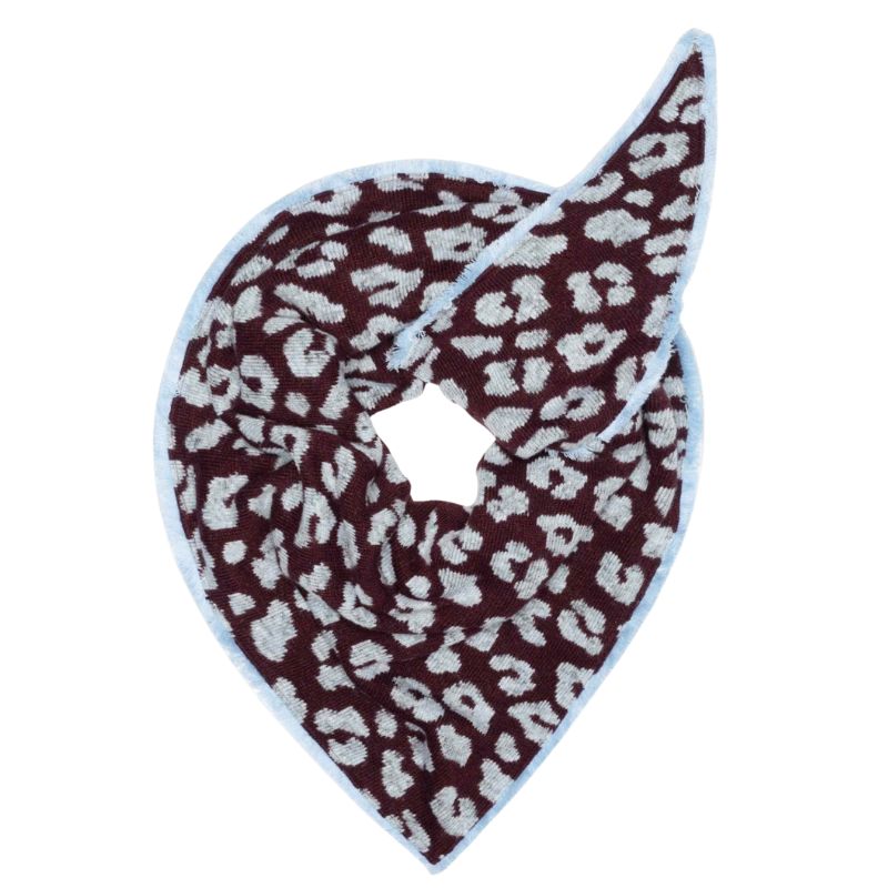 BUFANDA ANIMAL PRINT POM